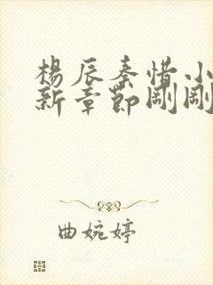 杨辰秦惜小说最新章节刚刚更新