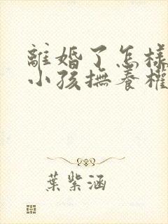 离婚了怎样争夺小孩抚养权