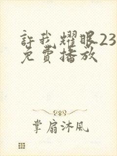 许我耀眼23集免费播放