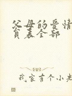 父母的爱情的演员表全部