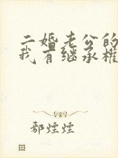 二婚老公的房子我有继承权吗