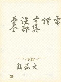 爱没有错电视剧全部集