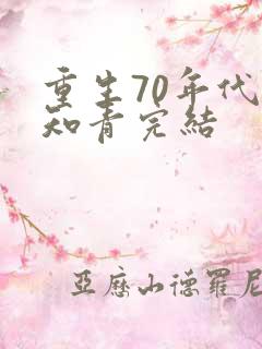 重生70年代当知青完结