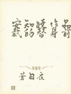 安知晓作品:总裁的替身前妻小说第一部