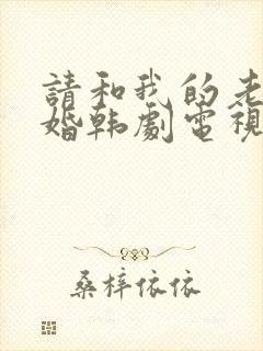 请和我的老公结婚韩剧电视剧