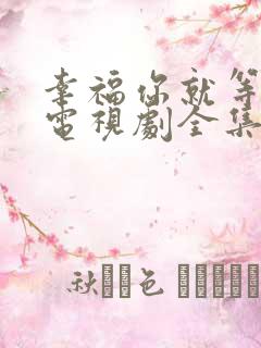 幸福你就等等我电视剧全集免费观看