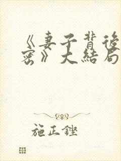 《妻子背后的秘密》大结局