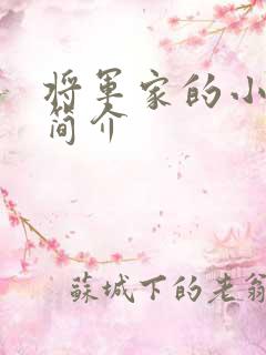 将军家的小娘子简介