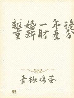 离婚一年后起诉重新财产分割