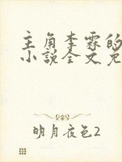 主角李霖的官场小说全文免费阅读