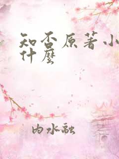 知否原著小说叫什么