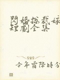 闪婚总裁嫁对人短剧全集