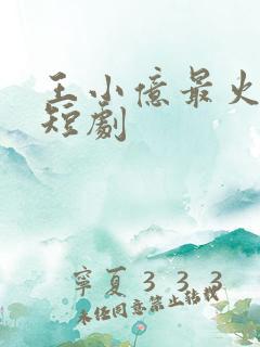 王小亿最火5部短剧