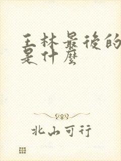 王林最后的结局是什么