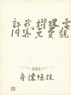 许我耀眼电视剧19集免费观看高清