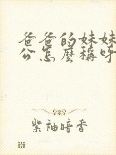 爸爸的妹妹的老公怎么称呼