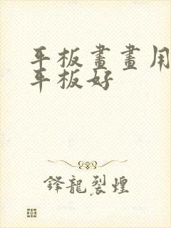 平板画画用哪个平板好