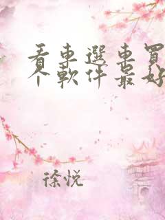 看车选车买车哪个软件最好