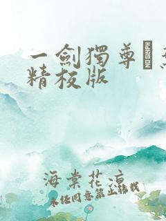 一剑独尊·叶玄精校版