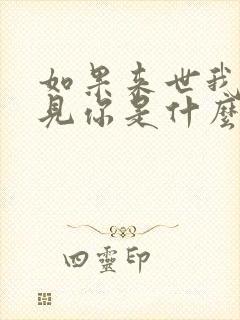 如果来世我再遇见你是什么歌