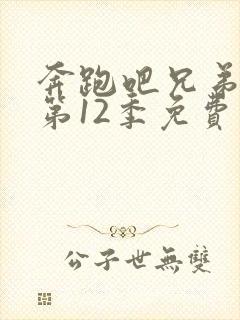 奔跑吧兄弟第季第12季免费观看