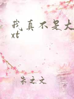 我真不是大佬txt