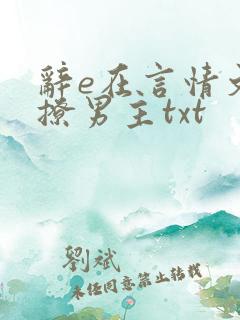 辞e在言情文里撩男主txt