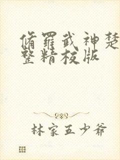 修罗武神楚枫完整精校版