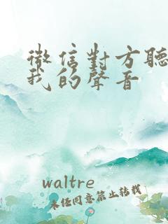 微信对方听不见我的声音