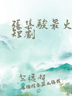 张集骏最火十部短剧