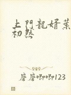 上门龙婿叶辰肃初然