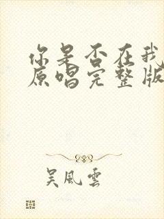 你是否在我心中原唱完整版