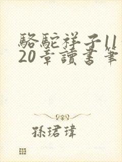 骆驼祥子11—20章读书笔记