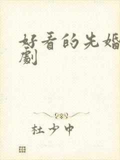 好看的先婚后爱剧