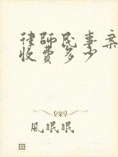 律师民事案代理收费多少