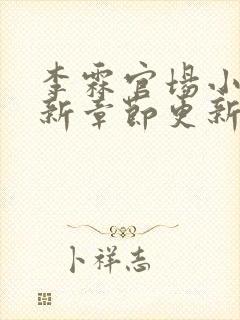 李霖官场小说最新章节更新