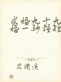 求婚九十九次离婚一秒钟短剧完整版