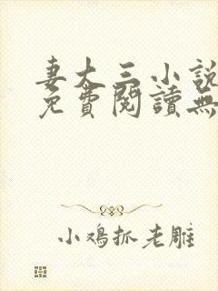 妻大三小说全文免费阅读无弹窗