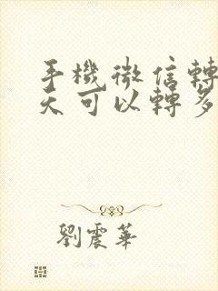 手机微信转账一天可以转多少钱