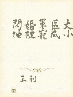 闪婚军区大佬后他被宠成小娇妻小说免费阅读