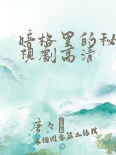 暗格里的秘密电视剧高清