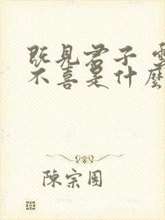 既见君子 云胡不喜是什么意思