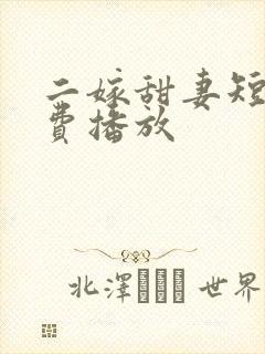 二嫁甜妻短剧免费播放