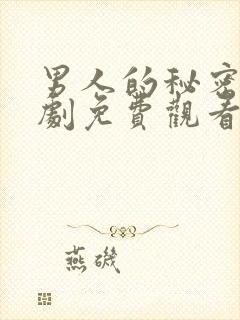 男人的秘密电视剧免费观看完整版