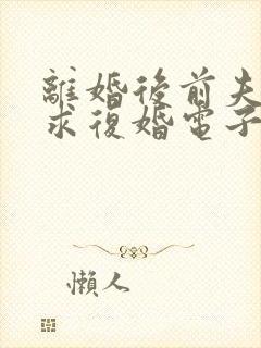 离婚后前夫哭着求复婚电子书阅读