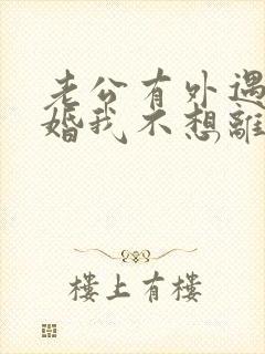 老公有外遇要离婚我不想离婚