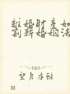 离婚财产如何分割新婚姻法2022年一方出轨