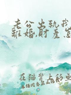 老公出轨我提出离婚,财产怎么分割?