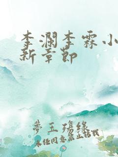 李澜李霖小说最新章节