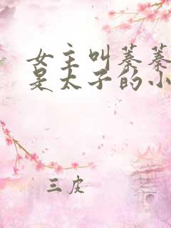 女主叫蓁蓁男主是太子的小说